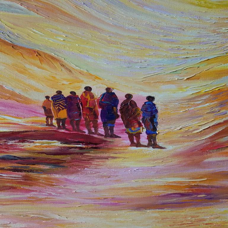 Original Abstract Painting by Paul Akiiki