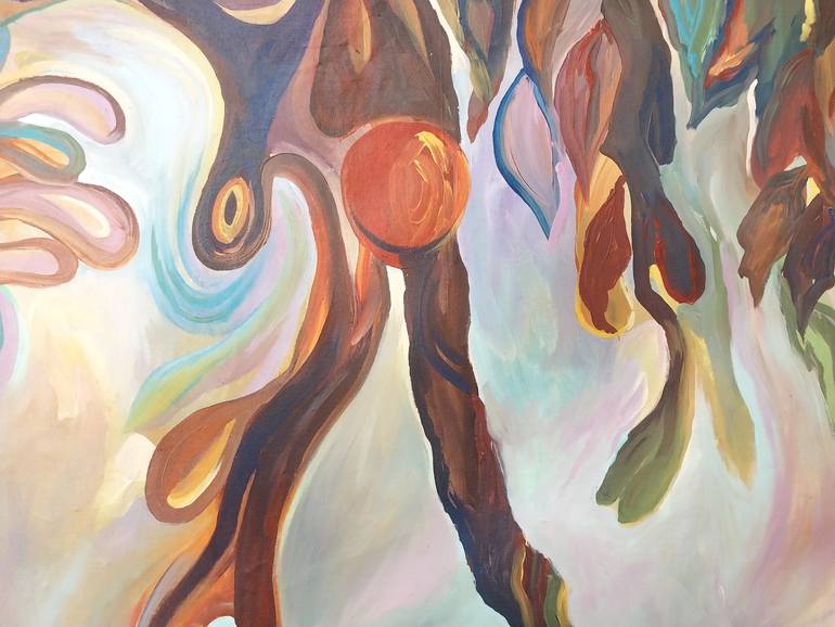 Original Abstract Painting by Paul Akiiki