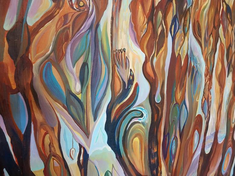 Original Abstract Painting by Paul Akiiki