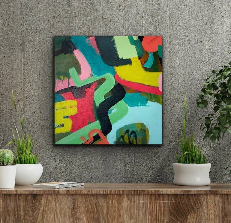 Original Fine Art Abstract Painting by Rae Melody