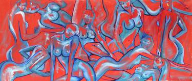 Print of Abstract Expressionism Nude Paintings by Harald Safroni