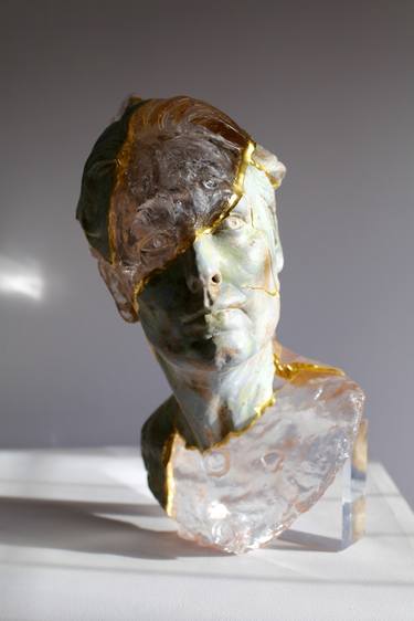 Print of Portrait Sculpture by Billie Bond sculpture