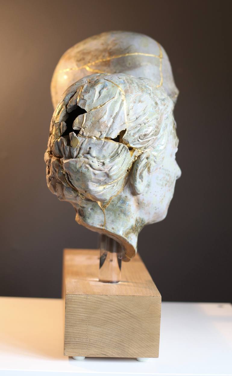 Original Figurative Portrait Sculpture by Billie Bond sculpture