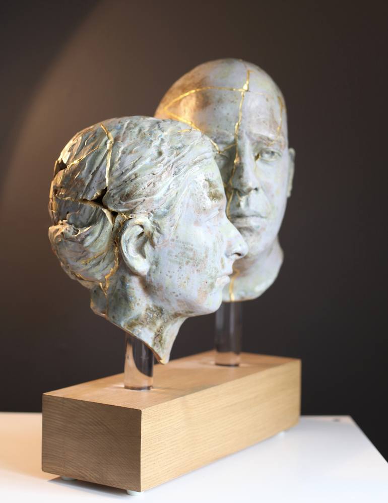 Original Figurative Portrait Sculpture by Billie Bond sculpture