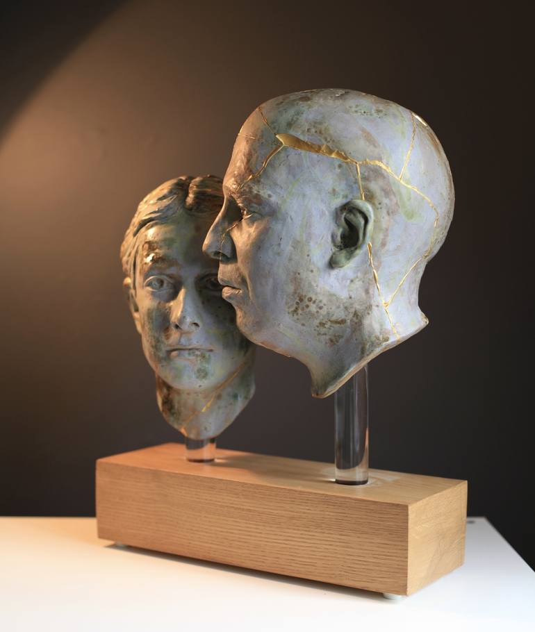 Original Figurative Portrait Sculpture by Billie Bond sculpture