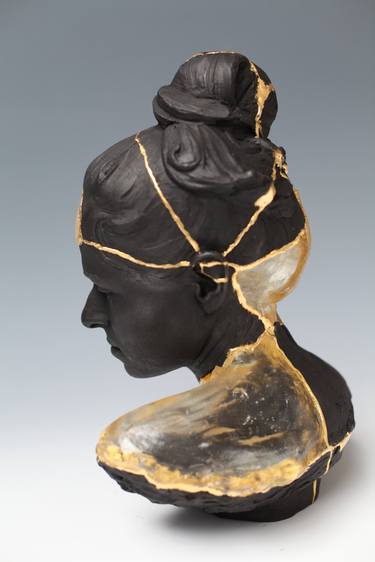 Original Portrait Sculpture by Billie Bond sculpture