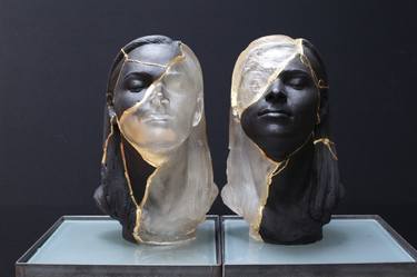 Original Figurative Portrait Sculpture by Billie Bond sculpture