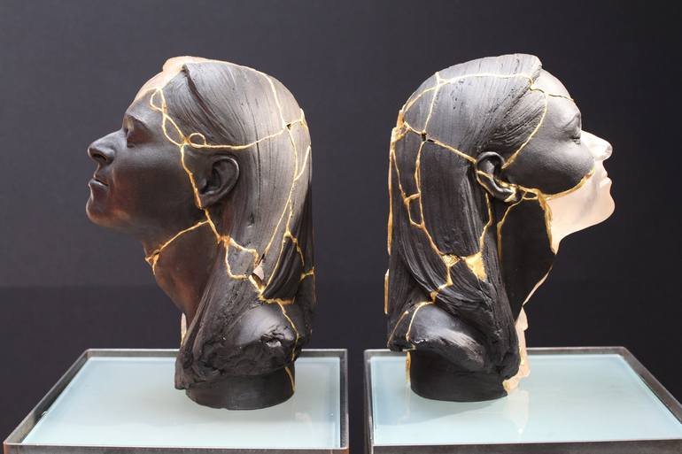 Original Figurative Portrait Sculpture by Billie Bond sculpture