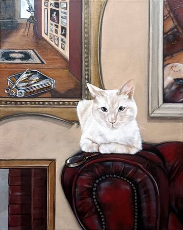 Original Fine Art Cats Paintings by Emily Van Binsbergen