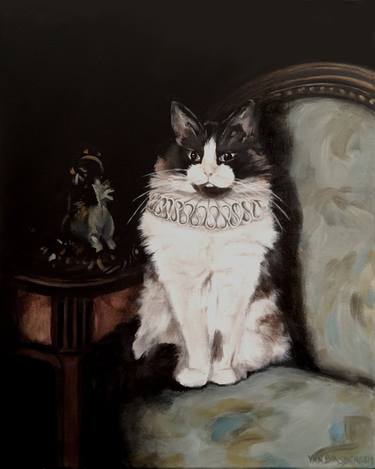 Original Fine Art Cats Paintings by Emily Van Binsbergen