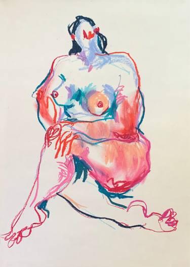 Oil pastel ladies #1 thumb