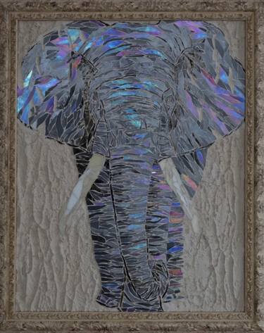 Glass mosaic Elephant thumb