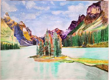 Original Realism Landscape Painting by Xiao-Kang Zhang