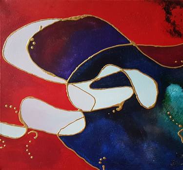 Original Abstract Painting by Anni Kellner