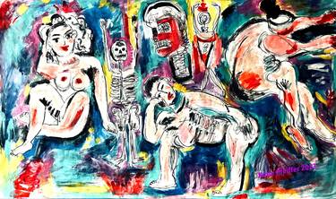 Original Expressionism Nude Paintings by Katie Pfeiffer