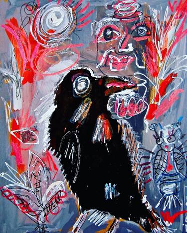 Original Expressionism Animal Paintings by Katie Pfeiffer