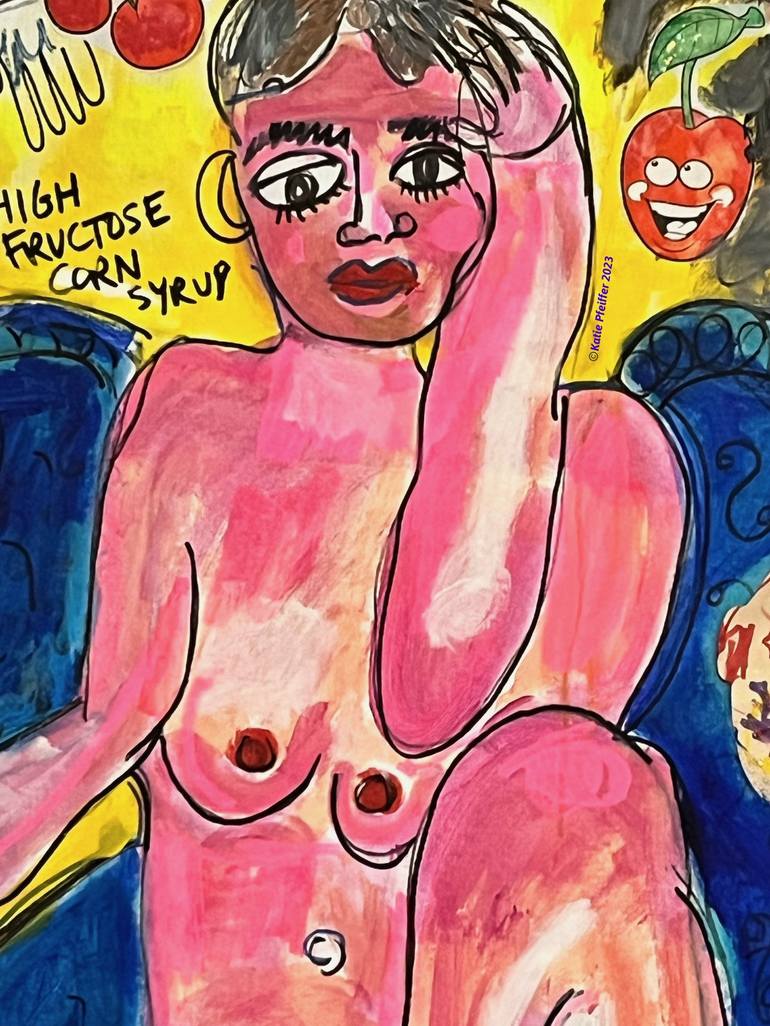 Original Figurative Nude Painting by Katie Pfeiffer