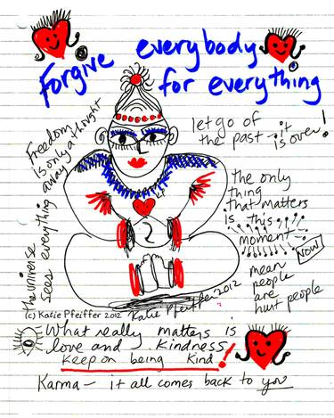 Forgive LOVE Everybody Notes Drawing thumb