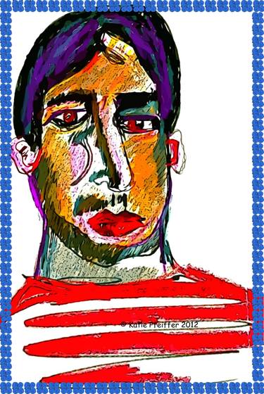 Print of Expressionism People Mixed Media by Katie Pfeiffer