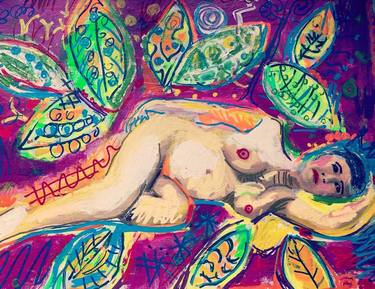 Original Pop Art Nude Paintings by Katie Pfeiffer