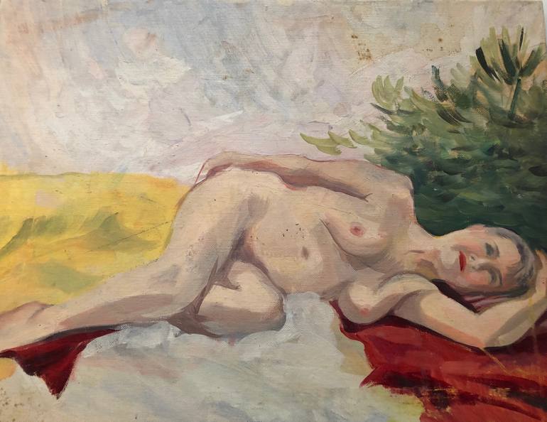 Original Nude Painting by Katie Pfeiffer