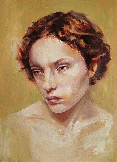 Original Realism Portrait Paintings by Macarena Morales