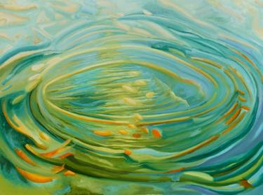 Original Abstract Water Paintings by Harriet Zabusky-Zand