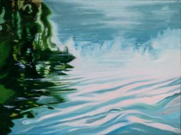 Original Abstract Water Paintings by Harriet Zabusky-Zand