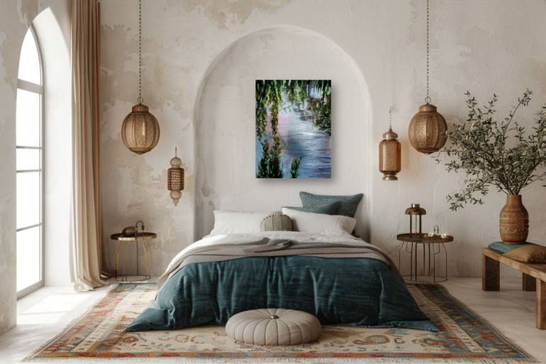 Original Abstract Landscape Painting by Harriet Zabusky-Zand