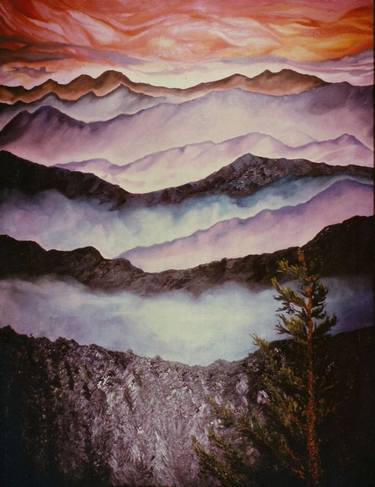 Original Abstract Landscape Paintings by Harriet Zabusky-Zand