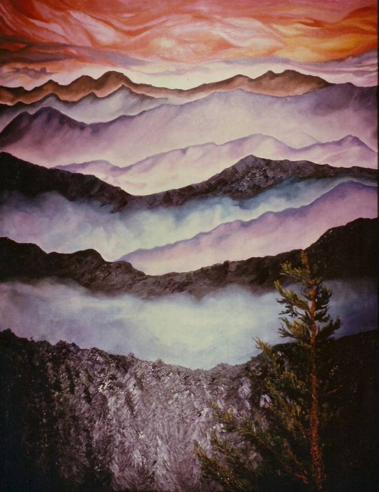 On the Way to Eagle Peak Original Painting by harriet zabusky-zand
