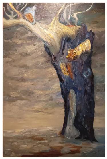 Original Expressionism Tree Paintings by Harriet Zabusky-Zand