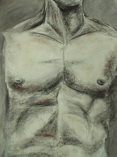 Original Nude Drawing by Elizabeth Hefty-Khoury