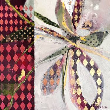 Original Abstract Expressionism Floral Painting by Christina Akerson