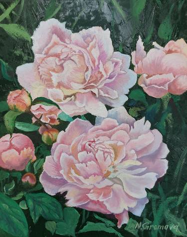 Original Floral Painting by Natallia Gromova