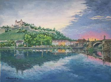 Wuerzburg River and Bridge thumb