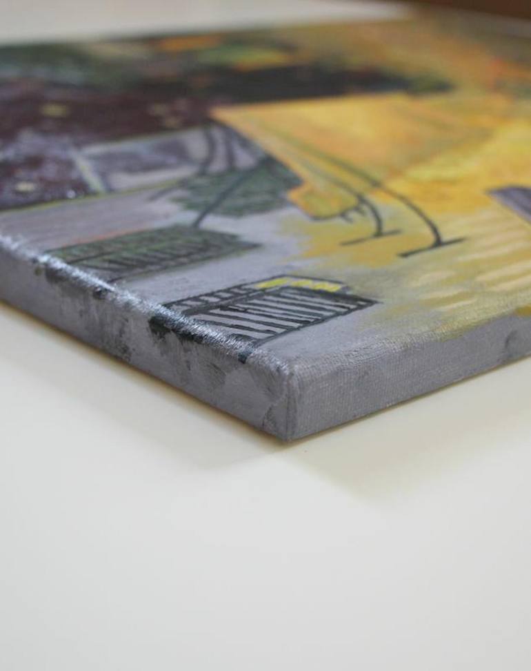 Original Figurative Cities Painting by Natallia Gromova