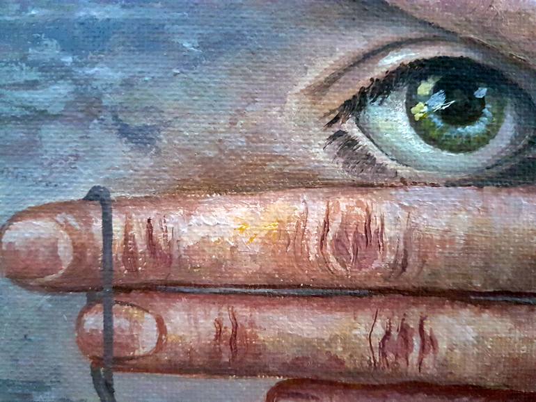 Original Expressionism Fantasy Painting by Natallia Gromova