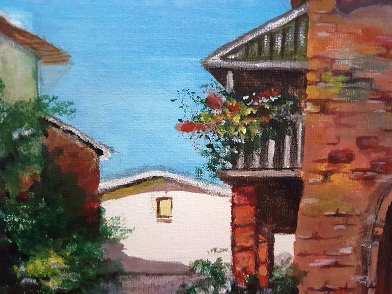 Original Figurative Garden Painting by Natallia Gromova