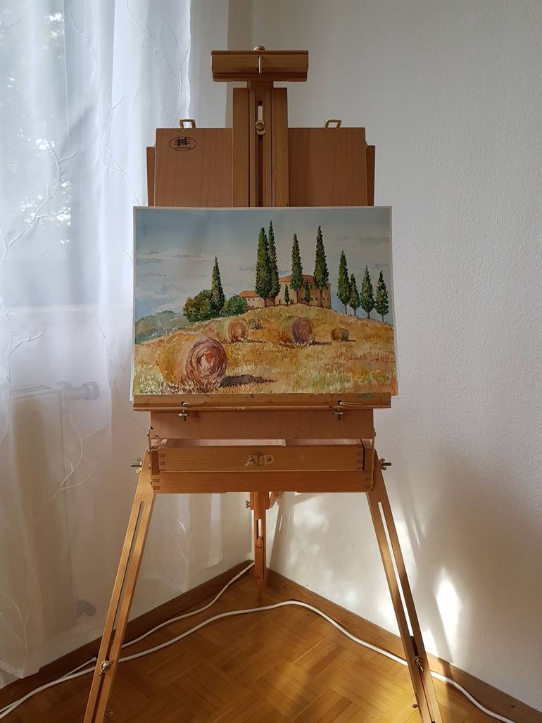 Original Figurative Landscape Painting by Natallia Gromova