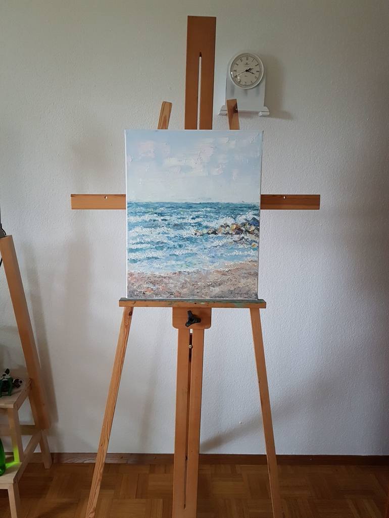Original Beach Painting by Natallia Gromova