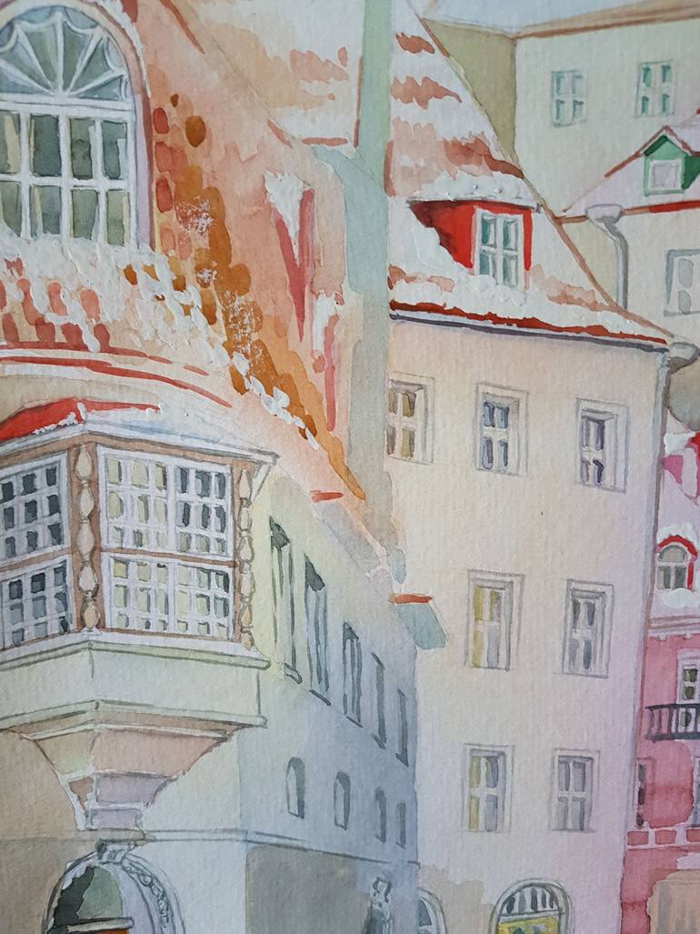 Original Figurative Cities Painting by Natallia Gromova