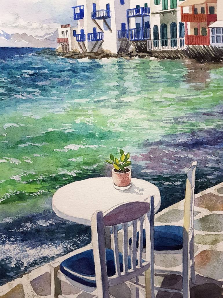 Original Expressionism Seascape Painting by Natallia Gromova