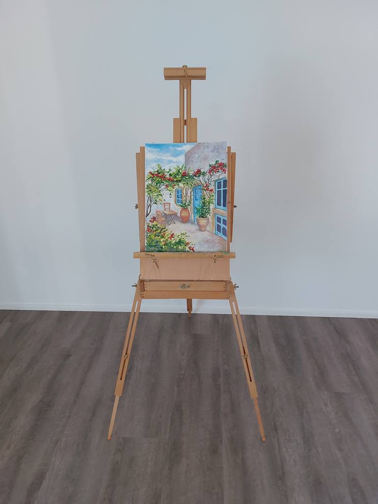 Original Figurative Garden Painting by Natallia Gromova