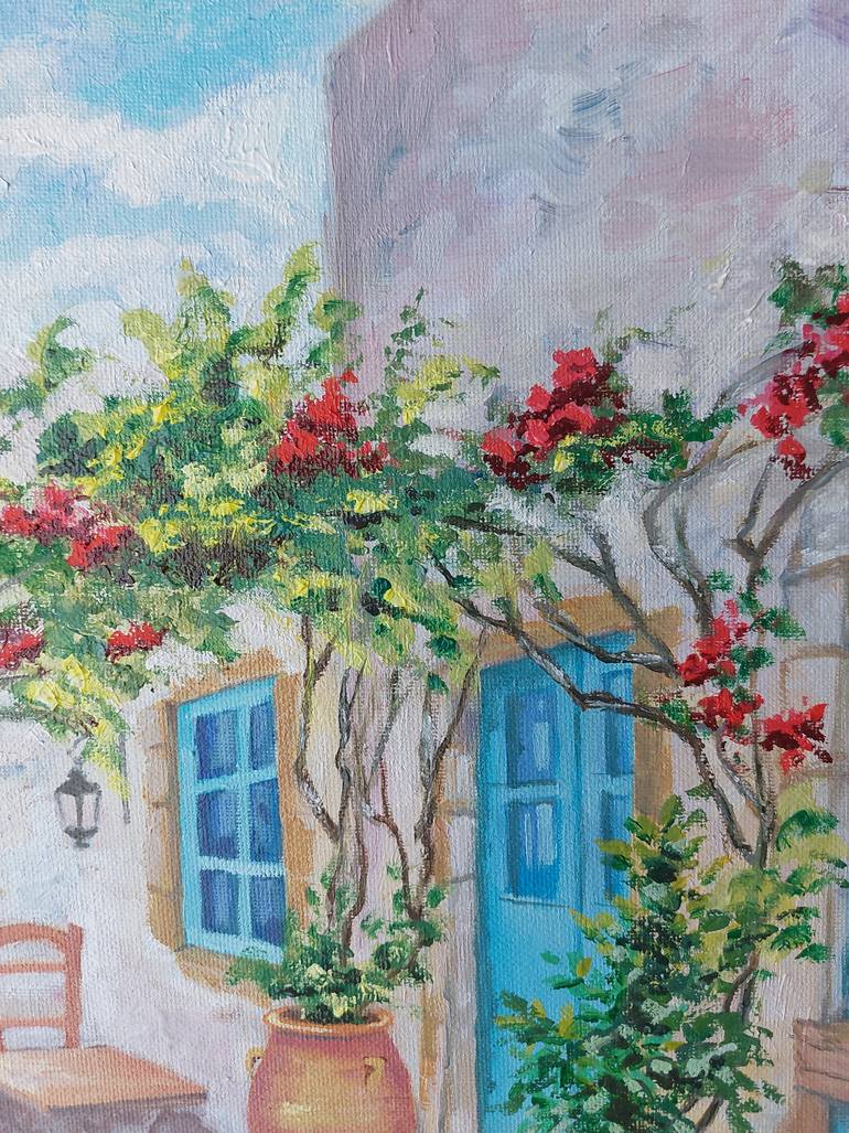 Original Figurative Garden Painting by Natallia Gromova