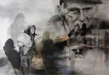 Print of People Drawings by Mahdi Mahdian
