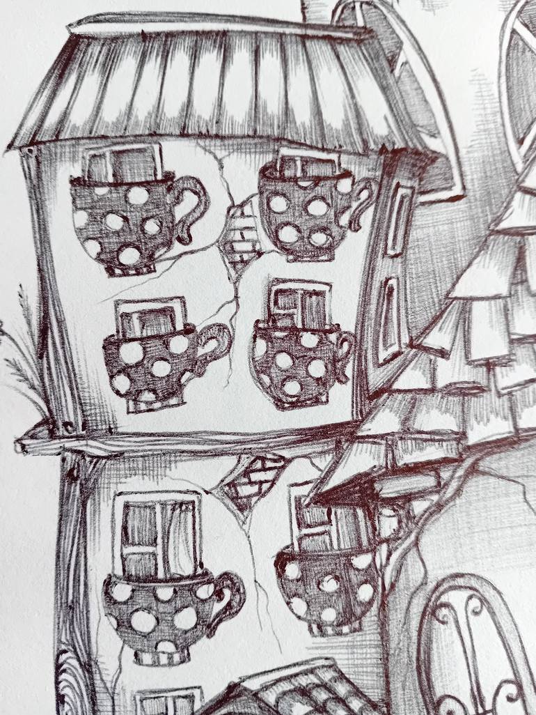 Original Home Drawing by Nastka  Bydan