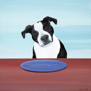 Print of Realism Dogs Paintings by Jerry Clovis