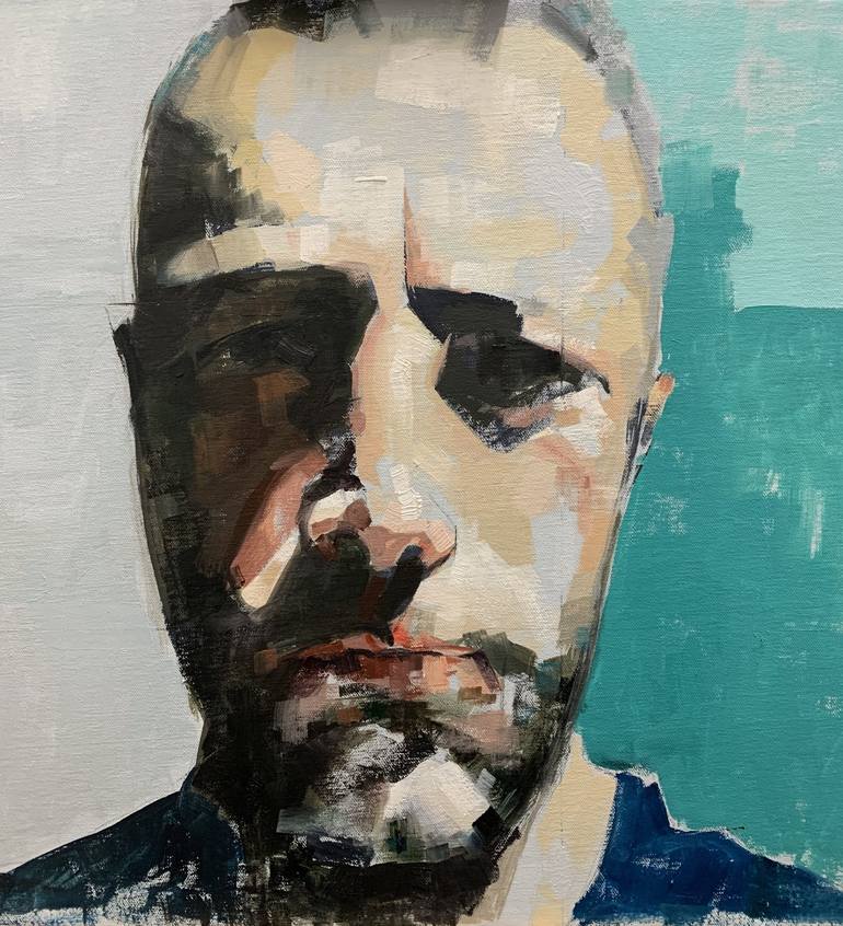 Simon. Painting By Simon Blackley 