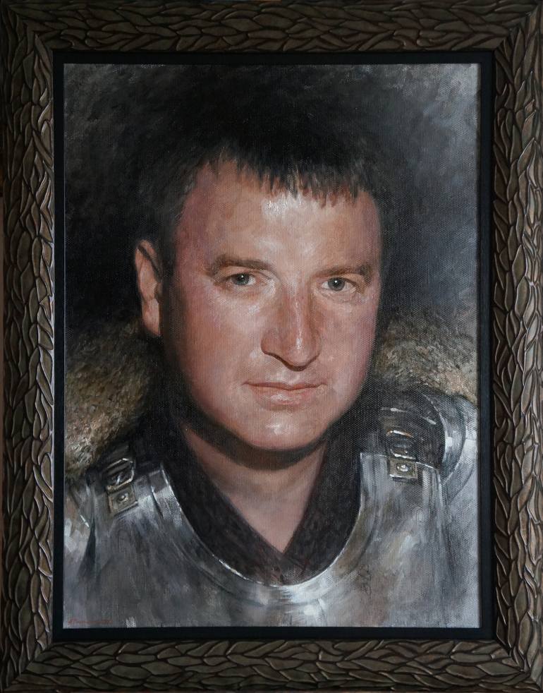 Original Portrait Painting by Aleksei ADLEXE Panfilov